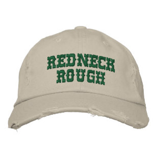 REDNECK ROUGH - DISTRESSEITE SEHEN BASEBALL-GAP BESTICKTE BASEBALLKAPPE