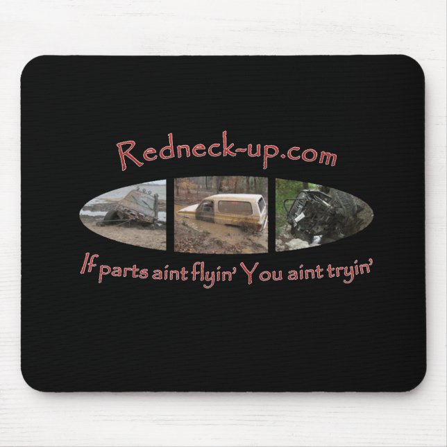 Redneck-up.com-Mausunterlage Mousepad (Vorne)