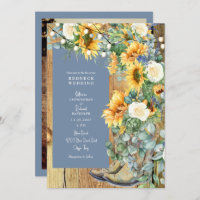 Redneck Wedding Cowboy Boots String Periwinkle