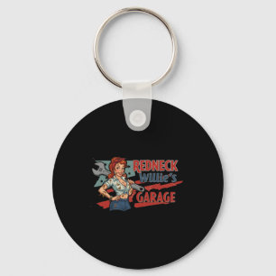 Redneck Willies Garage-Aufkleber  Schlüsselanhänger