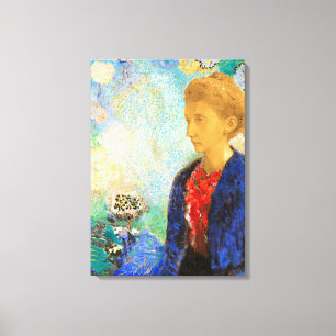 Redon - Baronin de Domecy, feine Kunstmalerei Leinwanddruck