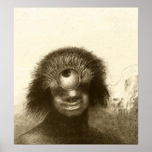 Redon - Deformiertes Polyp (lächelnder hideous cyc Poster