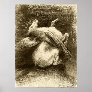 Redon - Die impotente Flügel (Animal Black Space) Poster
