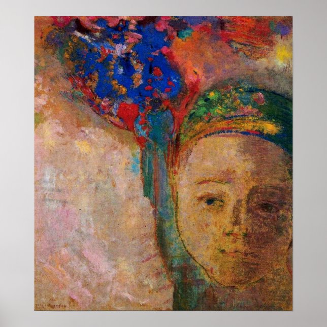 Redon - Gedanken 1905 Poster (Vorne)
