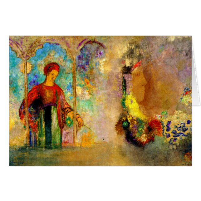 Redon - Gothic Arcade, Blume zur weiblichen Ansamm (Vorderseite (Horizontal))