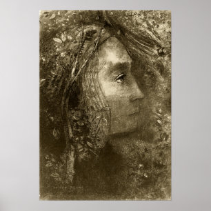 Redon - Kopf Poster