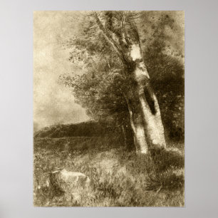 Redon - Landschaft 1880 Poster