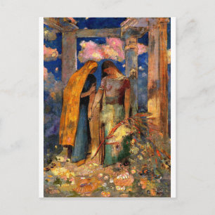 Redon - Mystische Konversation Postkarte