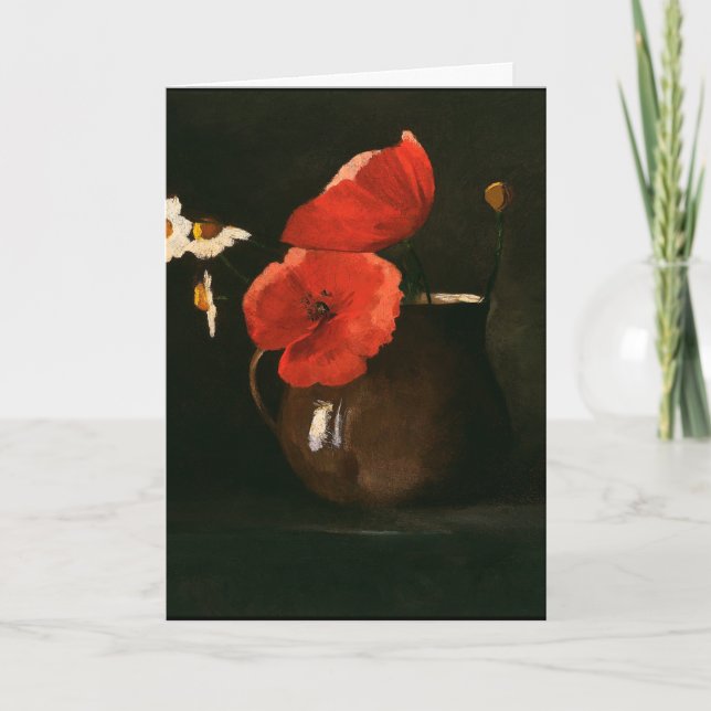 Redon - Poppies und Daisies Karte (Vorderseite)