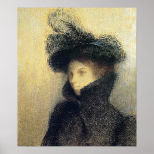 Redon - Portrait von Marie Botkine 1900 Poster
