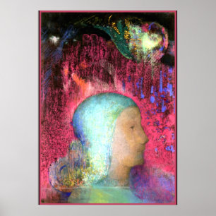 Redon - Profil zu Roten Meanders Poster