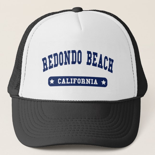 Redondo Beach California Uni Style T-Shirts Truckerkappe (Vorderseite)