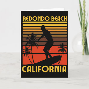 Redondo Beach Kalifornien Surfen Sommerurlaub Vint Karte