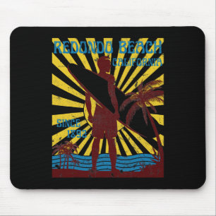Redondo Beach Kalifornien Surfen Sommerurlaub Vint Mousepad