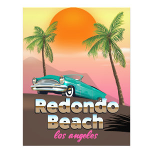 Redondo Beach LA Reiseplakat Fotodruck