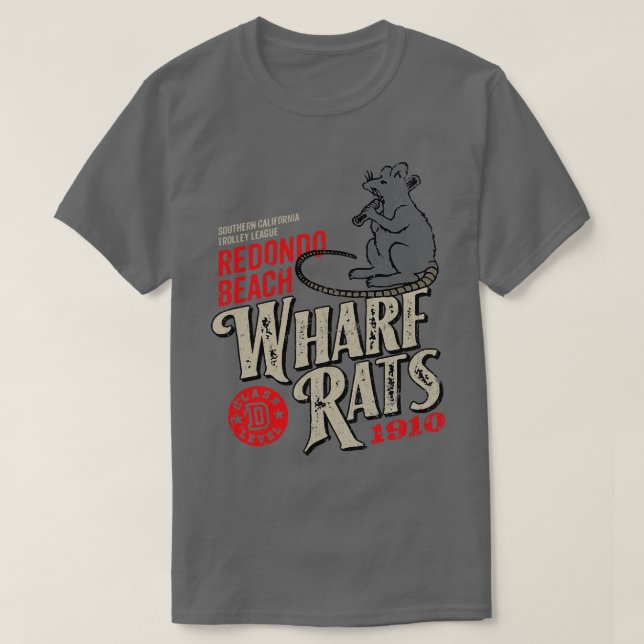 Redondo Beach Wharf Rats T-Shirt (Design vorne)