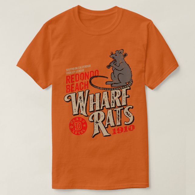 Redondo Beach Wharf Rats T-Shirt (Design vorne)