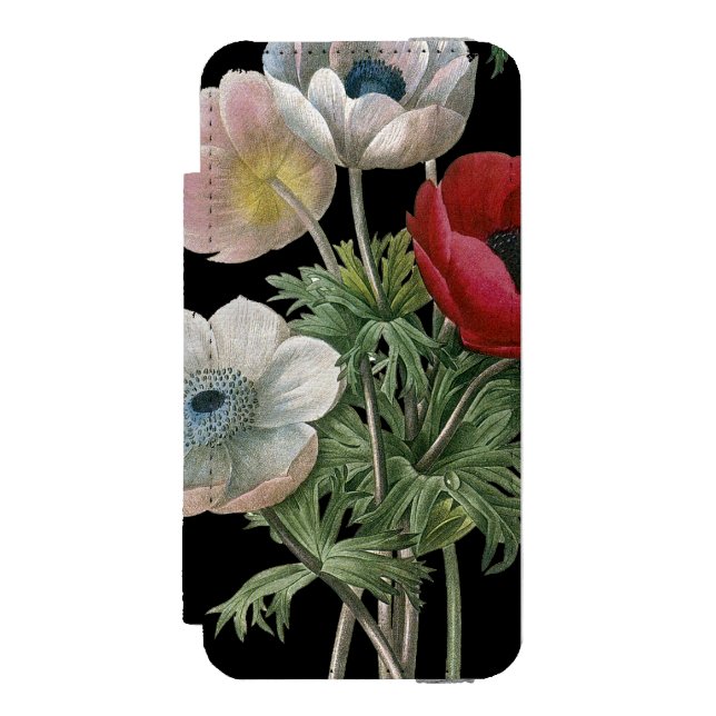Redoute: Anemone, 1833 Incipio iPhone Geldbeutel-Hülle (Folio Vorderseite)