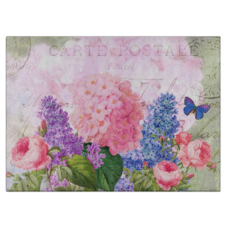Redoute Blume Decorative Glaszuführung Schneidebrett