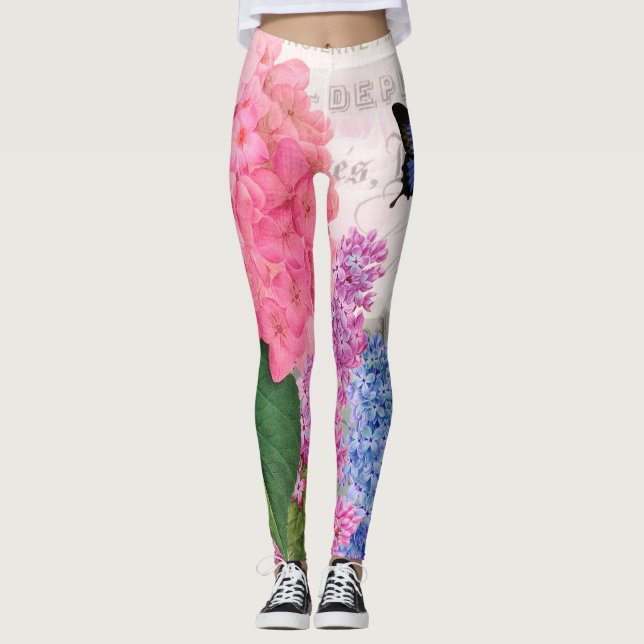 Redoute Blume Yoga Leggings (Vorderseite)