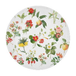 Redoute Botanische Dekorative Glaszuführung Schneidebrett