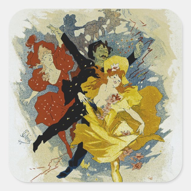 Redoute des Etudiants Quadratischer Aufkleber (Vorderseite)