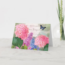 Redoute Flower Garden Grußkarte Karte