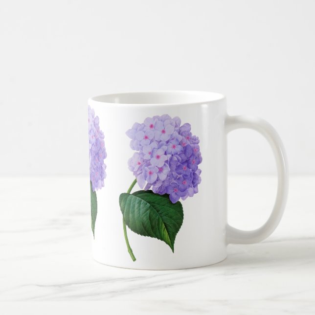 Redoute lila Hydrangea Coffe Tasse (Rechts)