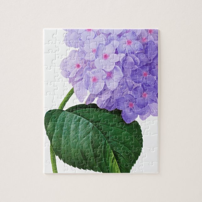 Redoute Lila Hydrangea Puzzle (Vertikal)