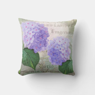 Redoute Lila Hydrangea Throw Kissen