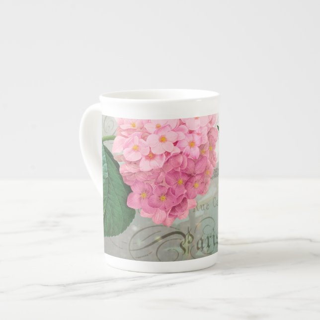 Redoute Pink Hydrangea Tasse Cup (Vorderseite Links)