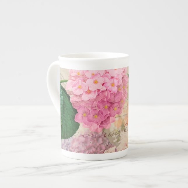 Redoute Pink Hydrangea Tasse Cup (Vorderseite Links)