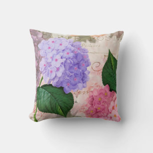 Redoute Pink Purple Flowers Kissen