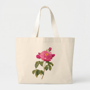Redoute Pink Rose Jumbo Tote Stoffbeutel