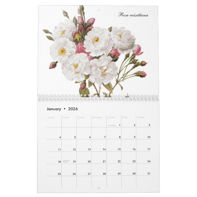 Redouté Rosen 2015 Kalender (Jan 2026)