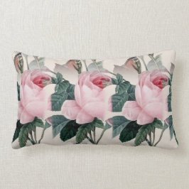 Redoute Rosen-Schmetterlings-Vintages Lendenkissen