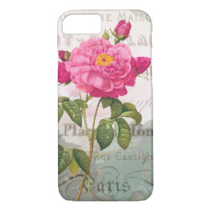 Redoute Shabby Pink Rose iPhone 7 Fall iPhone 8/7 Hülle