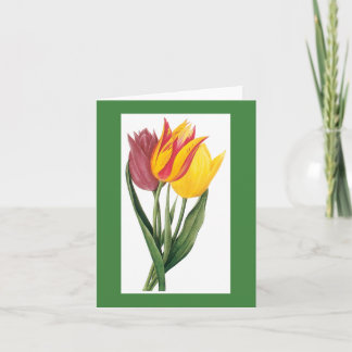Redoute Tulip Notecard Karte