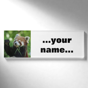 RedPanda 002 Namenschild