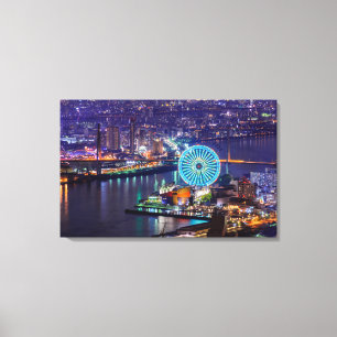 RedRoss Osaka Wheel & Skyline bei Leinwand Art