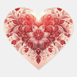 Reds Heart Herz-Aufkleber
