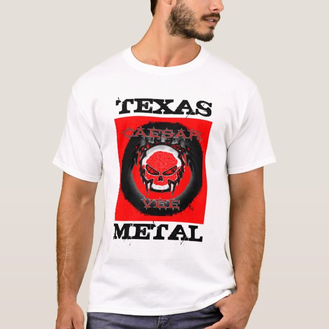 REDSKULLZAZ, TEXAS, METALL T-Shirt (Vorderseite)