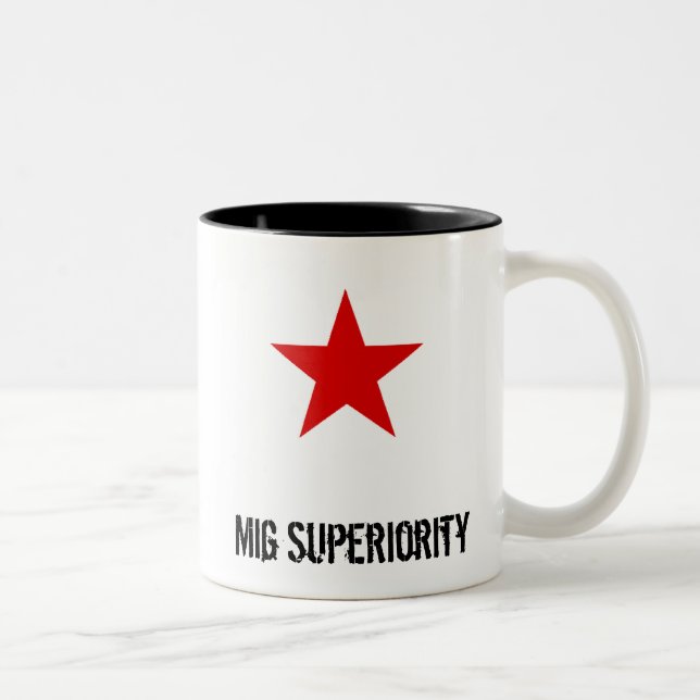redstar, Mig-Überlegenheit Zweifarbige Tasse (Rechts)