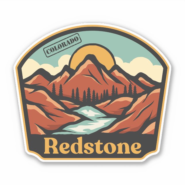 Redstone, Colorado-Aufkleber Aufkleber (Vorderseite)