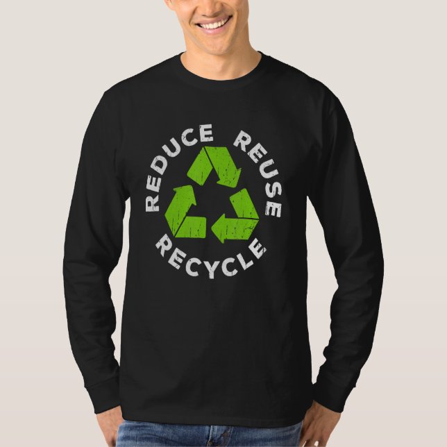 Reduce Reuse Recycle Earth Day 2023 T-Shirt (Vorderseite)