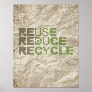REDUCK REUSE RECYCLE - POSTER
