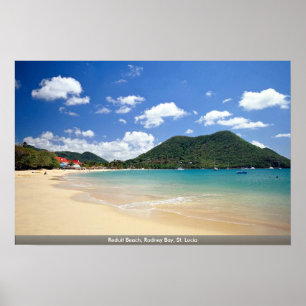 Reduit Beach, Rodney Bay, St. Lucia Poster