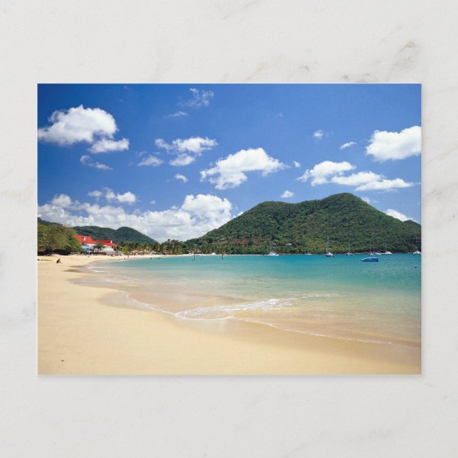 Reduit Beach, Rodney Bay, St. Lucia Postkarte (Vorderseite)