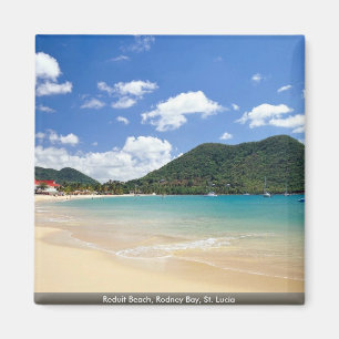 Reduit Strand, Rodney-Bucht, St Lucia Magnet