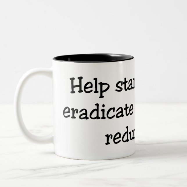 Redundanz-Tasse Zweifarbige Tasse (Links)